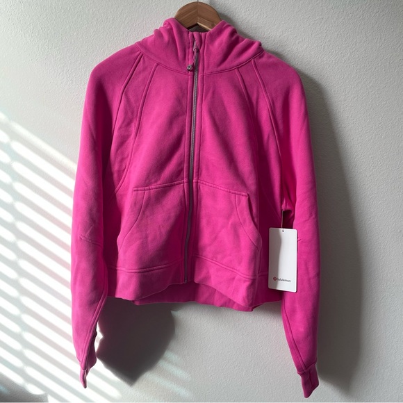 lululemon athletica Tops - NWT Lululemon Scuba Oversized Full Zip Sonic Pink Size M/L